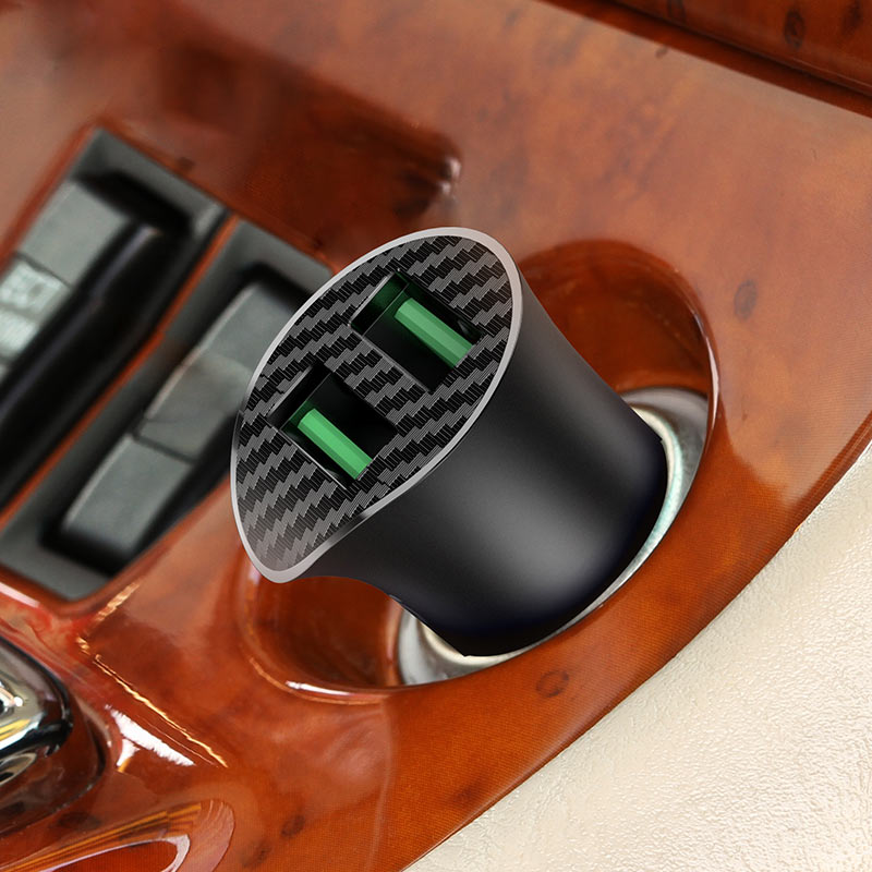 HOCO Car charger “Z39 Farsighted” QC3.0 dual port set with cable HOCO Car charger “Z39 Farsighted” QC3.0 dual port set with cable